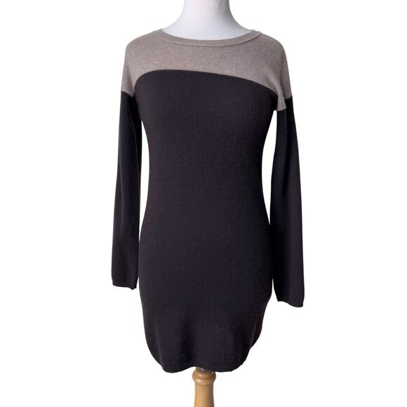 360 CASHMERE 100% Cashmere Colorblock Sweater Dress Style 18184 XS - Picture 8 of 9
